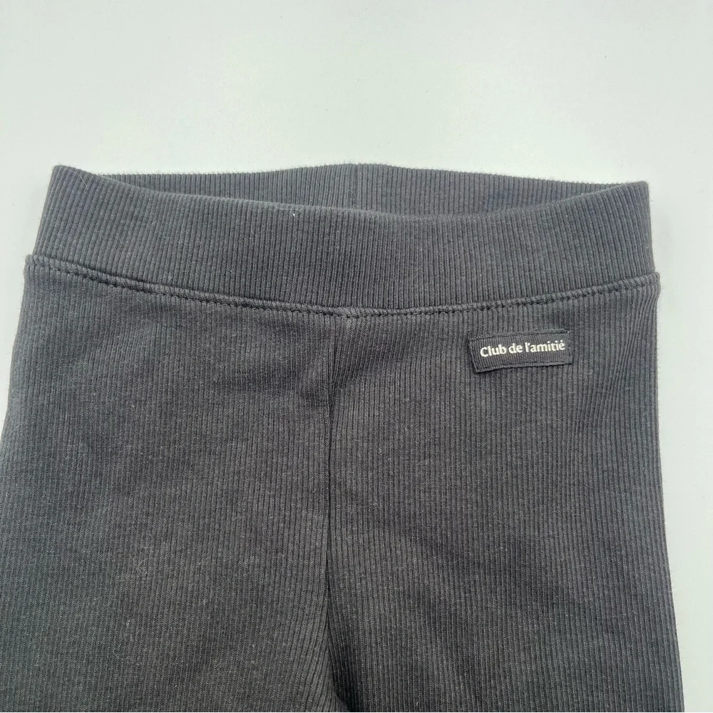 ZARA Girls Ribbed Cotton Leggings Sz 3